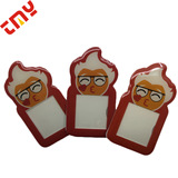 Креативный бейдж из пластиковой бумаги из ПВХ, производственная компания, карточка сотрудника, бейдж из эпоксидной смолы со сменным магнитным номером