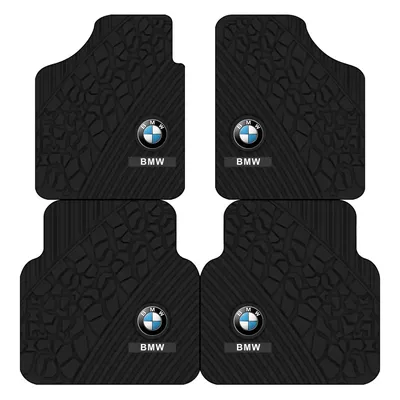 Set of Four, Avtomobil döşəmə paspasları - three-dimensional-sense-bmw-logo-two-front-foot-pads-5065cm-diatom-mud-second-generation