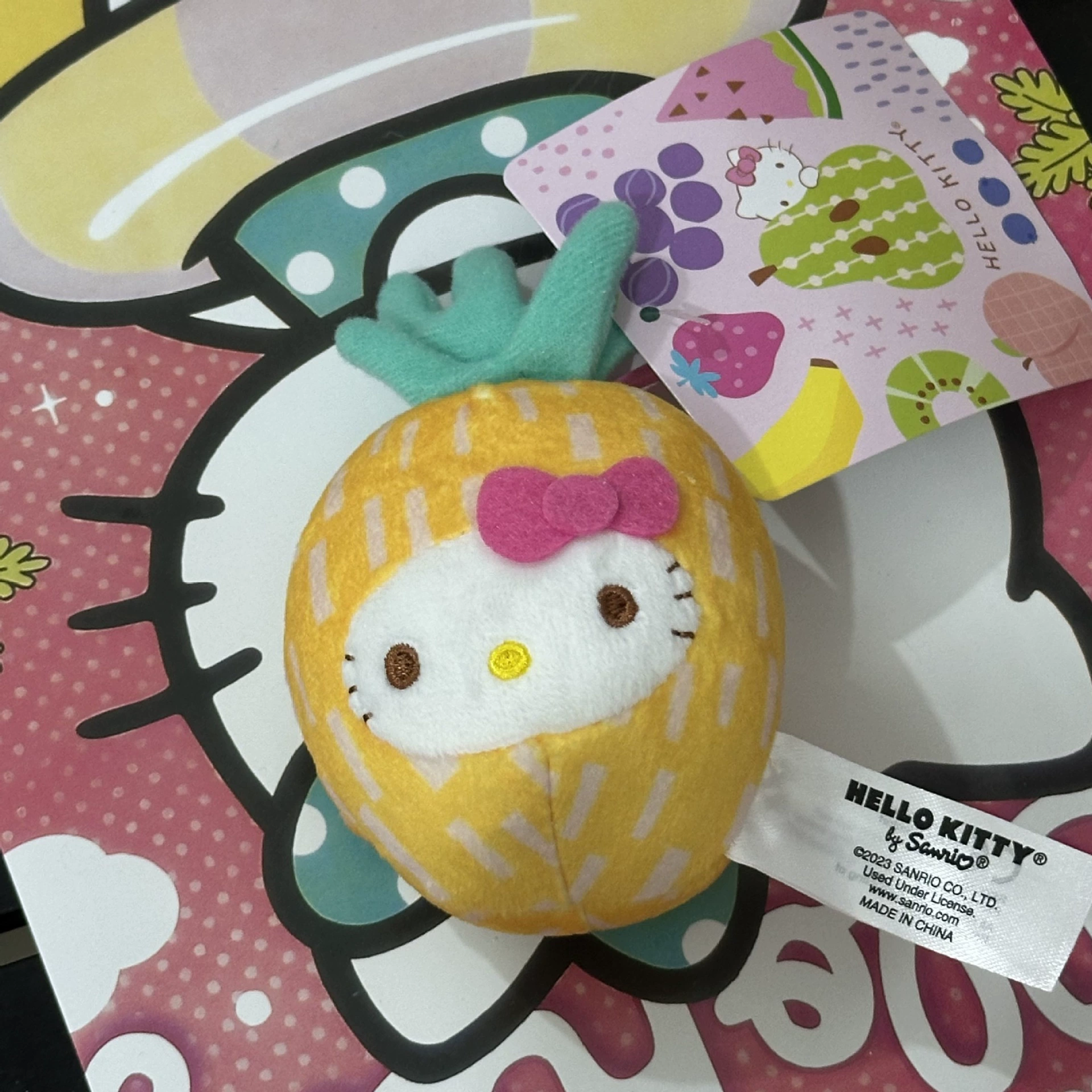 Плюшевая подвеска-брелок для ключей (Hello Kitty) симпатичная кукла, мягкая мини-плюша 10+ вариантов дизайна, подарок 0.038 кг