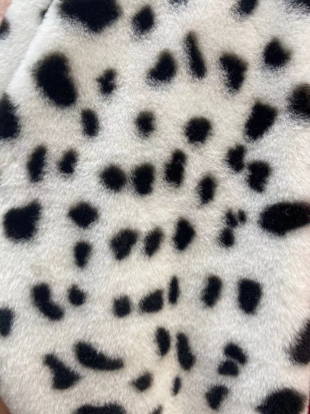 10mm pequeño conejo patrón de tigre colorido leopardo patrón idea amor impreso franela ropa zapatos y sombreros bufanda PET felpa paño