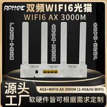 �p�lWIFI6��؈���� 4GE+2.4G&5G AX 3000M XPON ONU ֧�����Q����