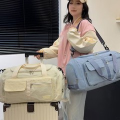国境を越えた乾湿分離トラベルバッグ大容量収納バッグポータブル短距離旅行スポーツ収納バッグ荷物バッグ