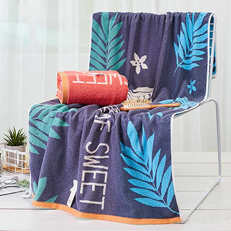 Bath Towel Cotton Adult Men's and Women's Household Soft Extra-large Thickened Towel Cotton Absorbent Non-linting Couple Wrapping Towel