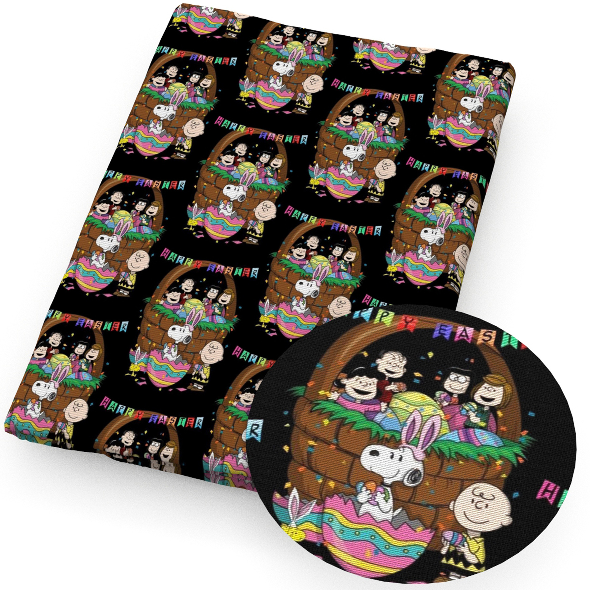 Perro Snoopy impresión de dibujos animados 100% tela de algodón DIY ropa hecha a mano bolsa, 1Yc55667