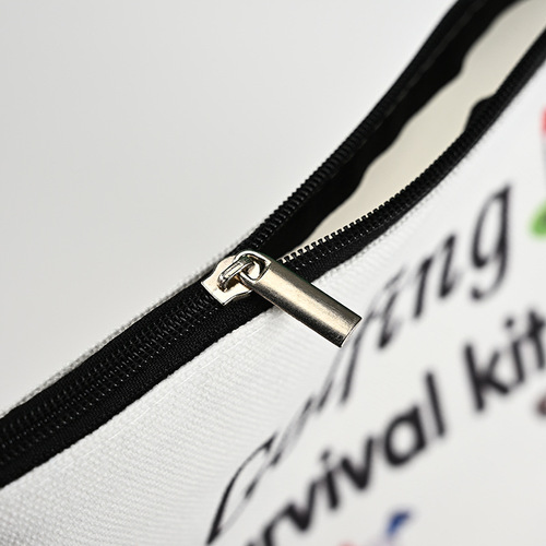 Canvas pen bag student cartoon DIY canvas zipper bag colorful painted cotton makeup bag logo