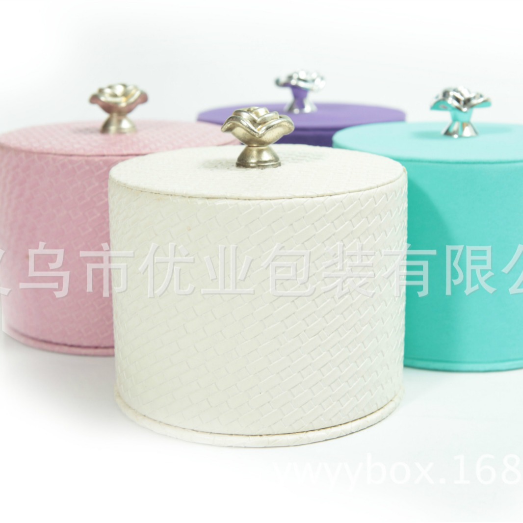 厂家定作做PU皮圆盒伴手礼盒中高档礼品包装盒玫瑰花礼品包装盒