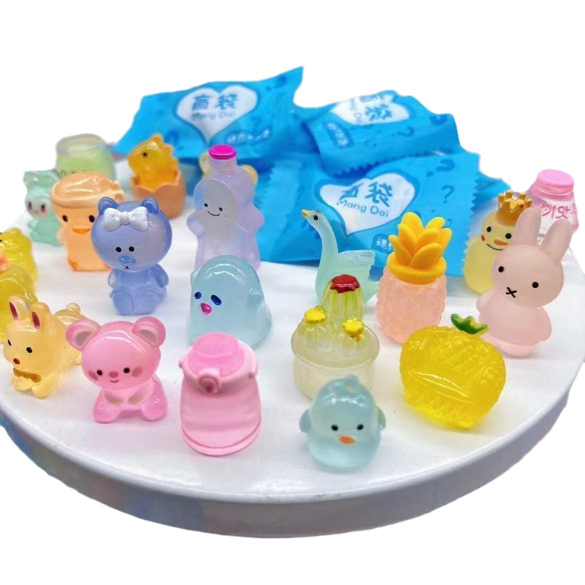 2024 nuevo regalo de bolsa ciega de animal luminoso pequeño recompensa jardín de infantes premio de escuela primaria mini caja ciega pequeño regalo