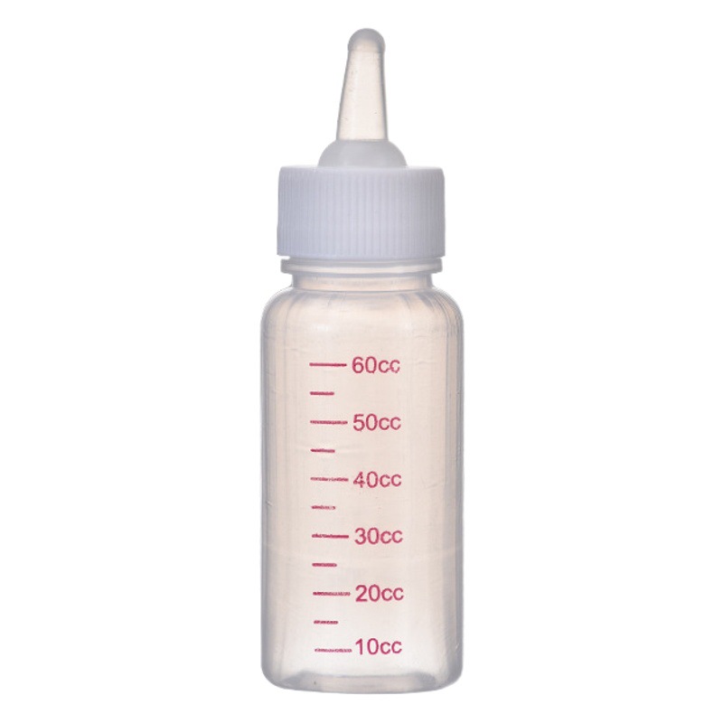 Botella de alimentación de Mascotas Fábrica al por mayor para mascotas botella de alimentación universal gatito cachorro de silicona pezón colorido cubierta de leche alimentación magia