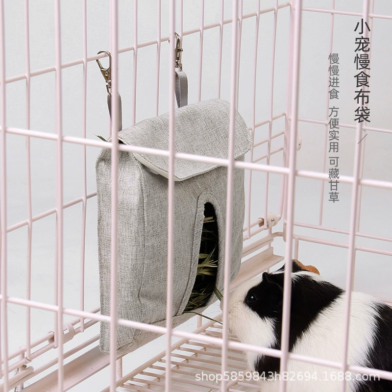 Домашние животные сено сумка для домашних животных кормление сумка Amazon новый трансграничный кролик хомяк маленький питомец кормление висячий мешок с соломенной сумкой