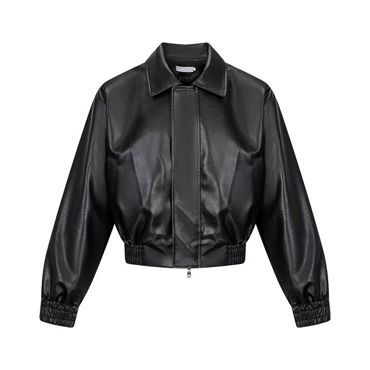 American Style cleanfit Fashionable Short Shoulder Pad Jacket Men's Spring and Autumn New Loose Retro Leather Jacket Top American Style cleanfit Fashionable Short Shoulder Pad Jacket Men's Spring and Autumn New Loose Retro Leather Jacket Top
