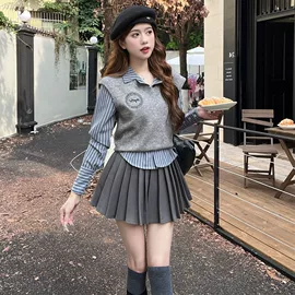 时尚休闲套装;连衣裙;大码休闲套装