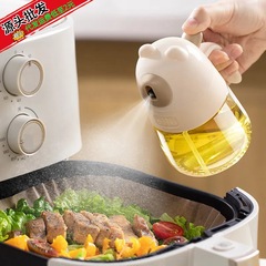 大容量ガラスオイルポット、オイルスプレーなし、両用オイルスプレーポット、家庭用キッチン食品グレードスプレーオイルスプレーボトル