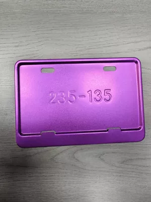 Specifications, License plate holder/license plate holder - purple