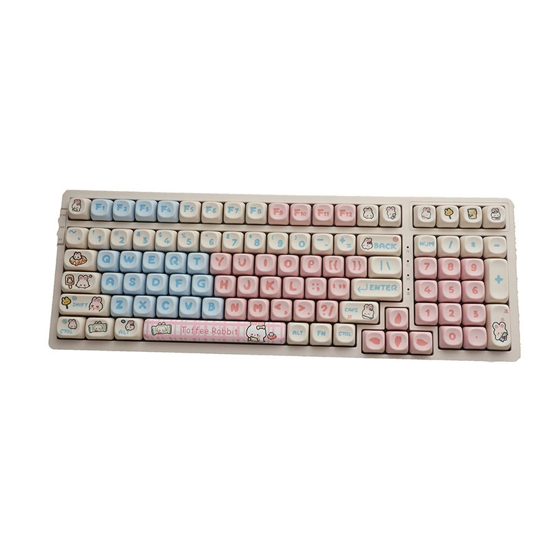 Клавиши Tossen Bunny Key Caps милый мультяшный, MOA, очень маленькие, горячая сублимация Ningzhi Hi75 98 99104 F87RK