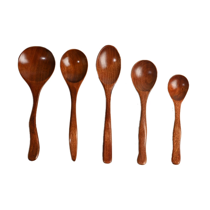 Spoon spoon of the spot, Ke Mu Laoshu, Home Creative Solid Wood Taste, Eat the same big spoonful of dessert spoons, spot