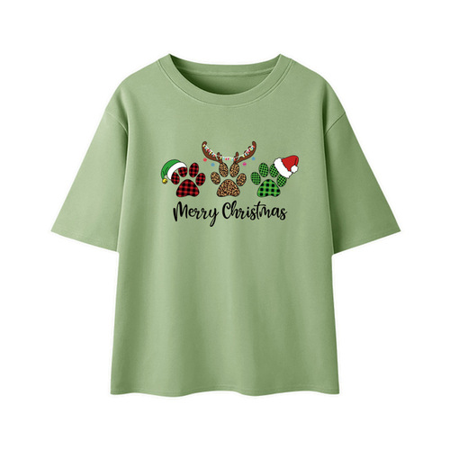 Amazon Supply Christmas Series Heat Transfer Designs—Cross-Border Exclusive: Christmas Letters, Old Man, and Little Deer Thermal Transfer Prints