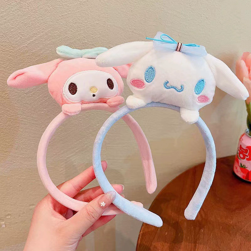 Демисезонная повязка на голову для умывания лица, мультяшная забавная плюшевая маска лица для выхода