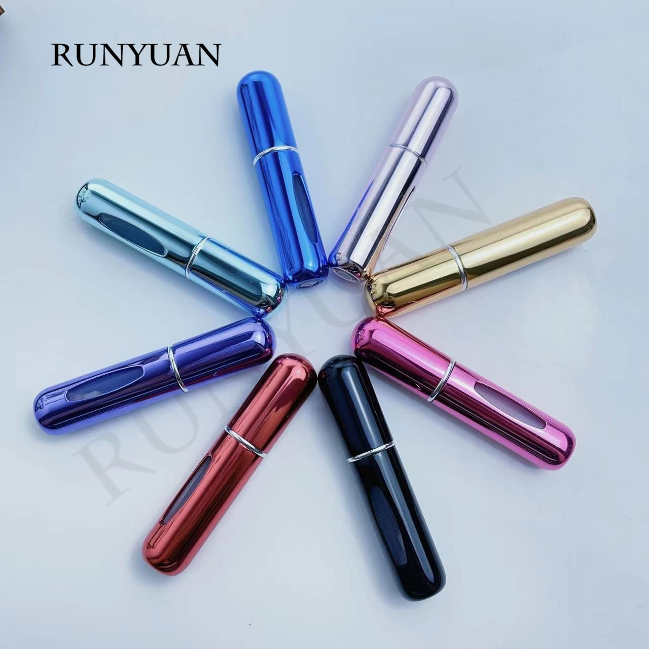 厂家批发便携式5ml底部充装式化妆品分装瓶 铝制爽肤水香水喷雾瓶