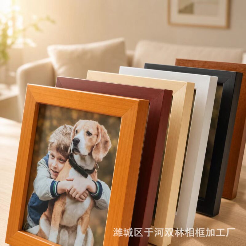 Thickened wooden photo frame for DIY puzzle poster display 6inch 10inch Standard size picture frame manufacturer