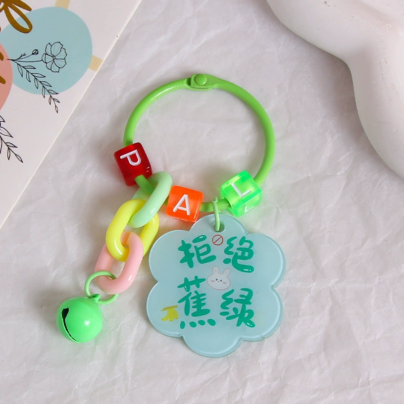 Brand creative acrylic protective amulet, keychain, transparent pendant, bag decoration, decorations