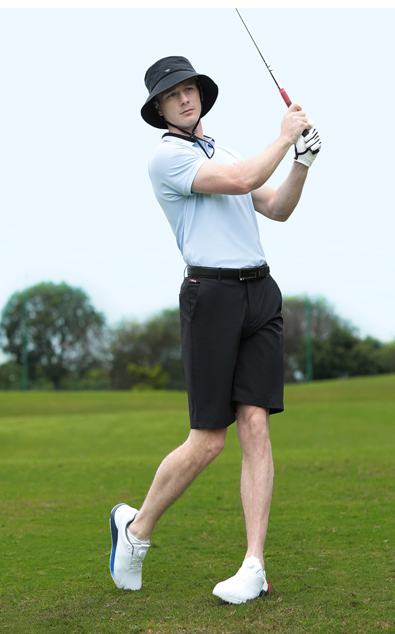 Áo polo golf nam ngắn tay co giãn kháng khuẩn cổ kẻ sọc ghép màu — YF684-Áo màu đen, YF684-Áo màu trắng, YF684-Áo màu xanh pha lê Băng chi tiết 17