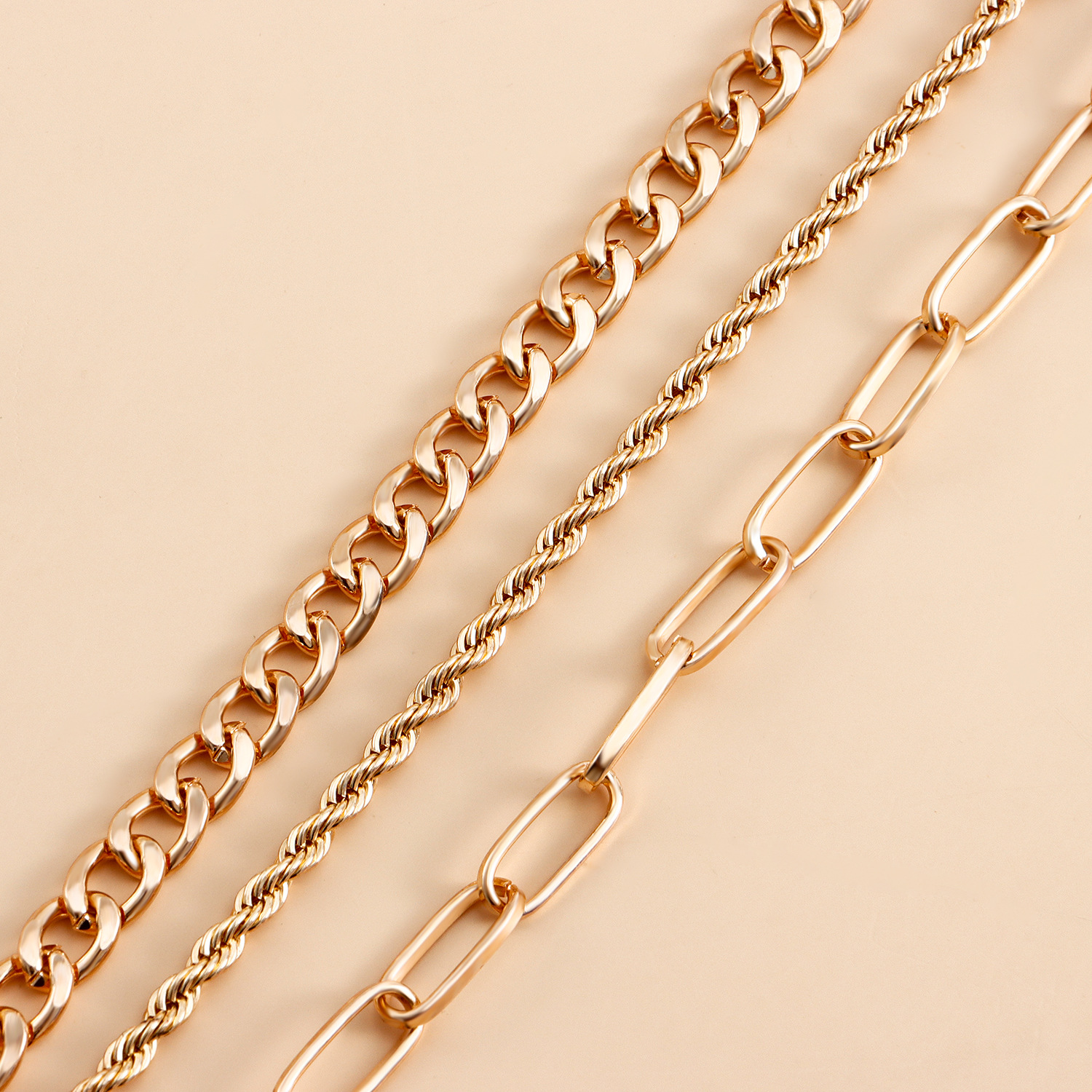 4 Piece Set Simple Style Solid Color Alloy Plating Womenu0027S Bracelets