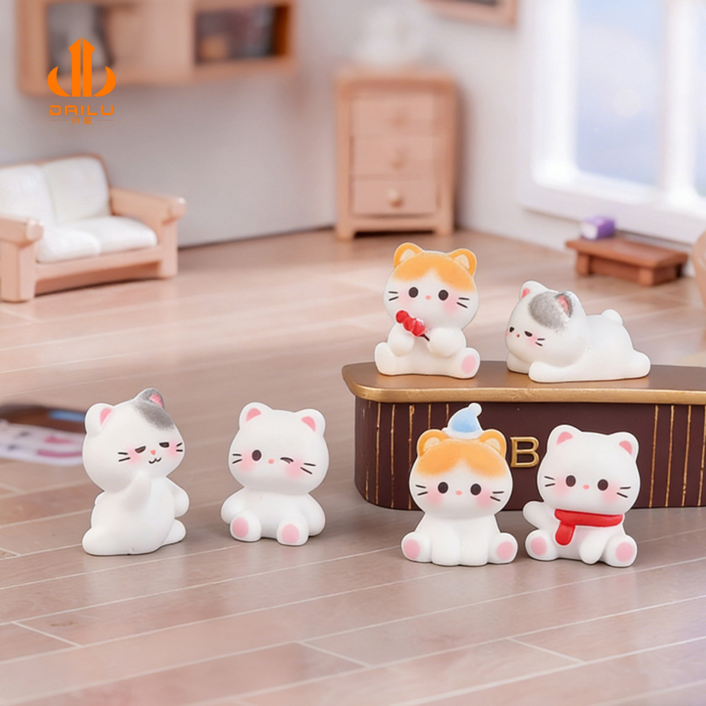 Micro-landscape Creative Cute Kitten Figurine Ornaments, Gardening...