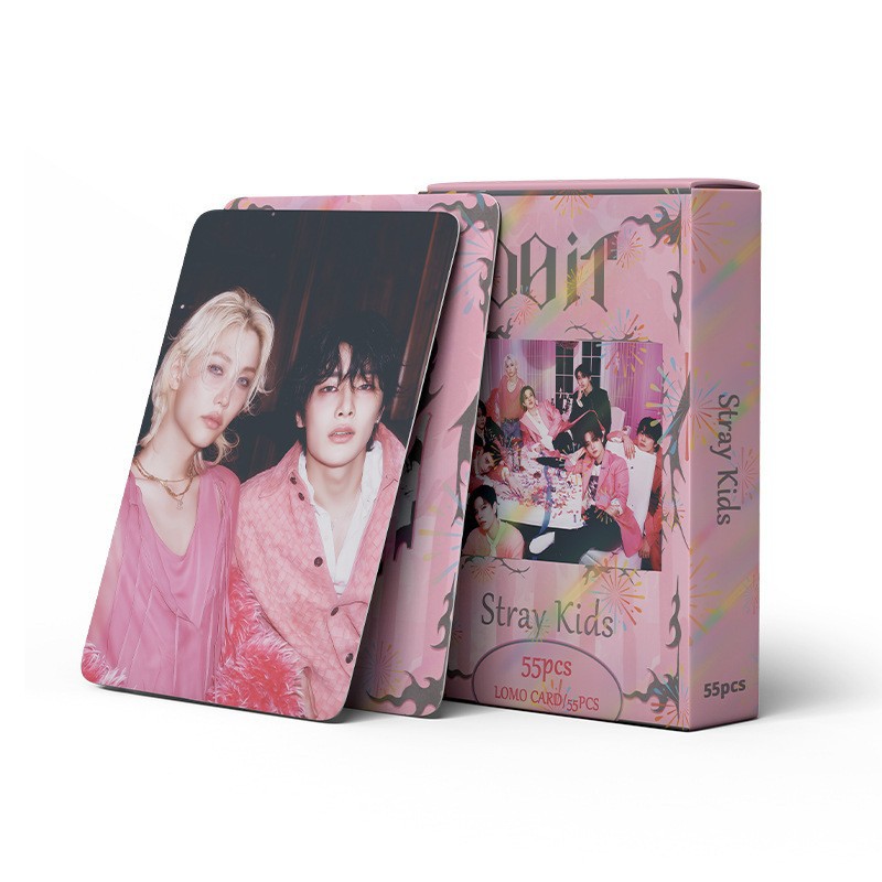 Cadena total, una gran cantidad de stock, 55 hojas de tinta BT SK IVE ATEEZ KPOP, estrellas coreanas alrededor de LOMO