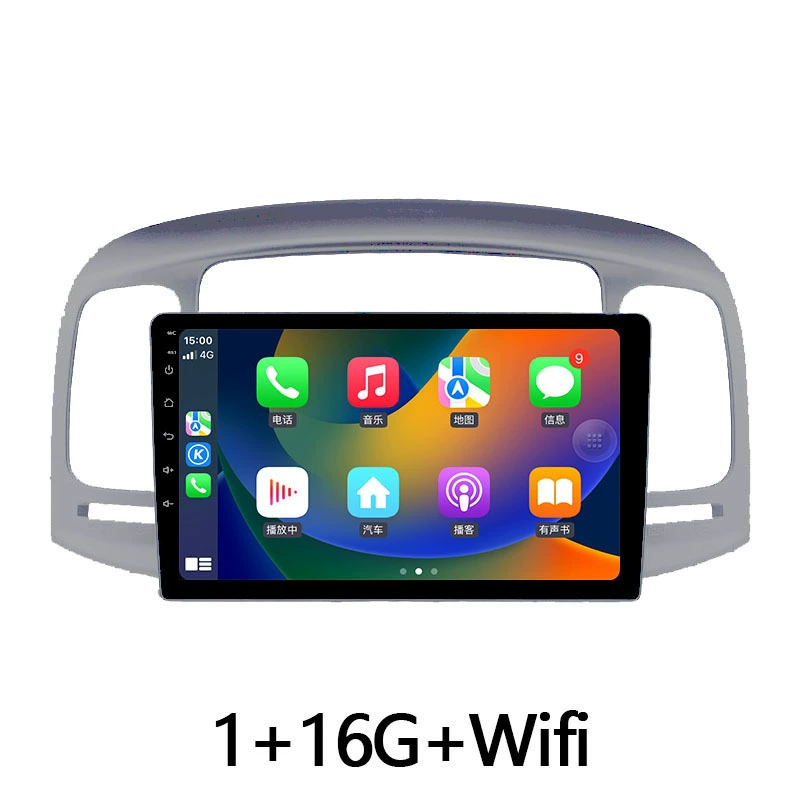 Подходит для Hyundai Accent 06-11 Android с большим экраном навигации GPS Bluetooth разворотное изображение Carplay
