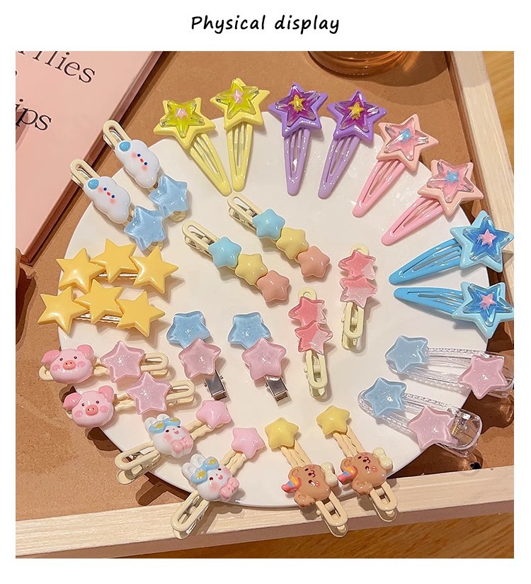 Women's Cute Clouds Star Plastic Hair Clip display picture 2