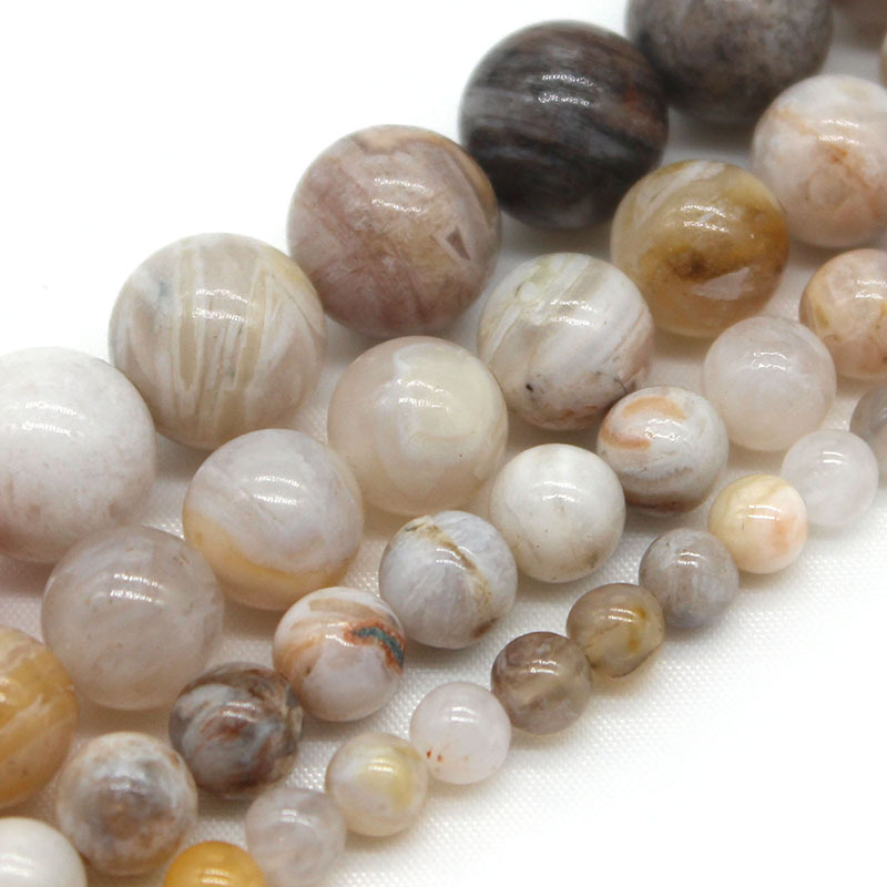 竹葉瑪瑙散珠diy飾品配件手鍊半成品 串珠子瑪瑙圓珠廠家直供