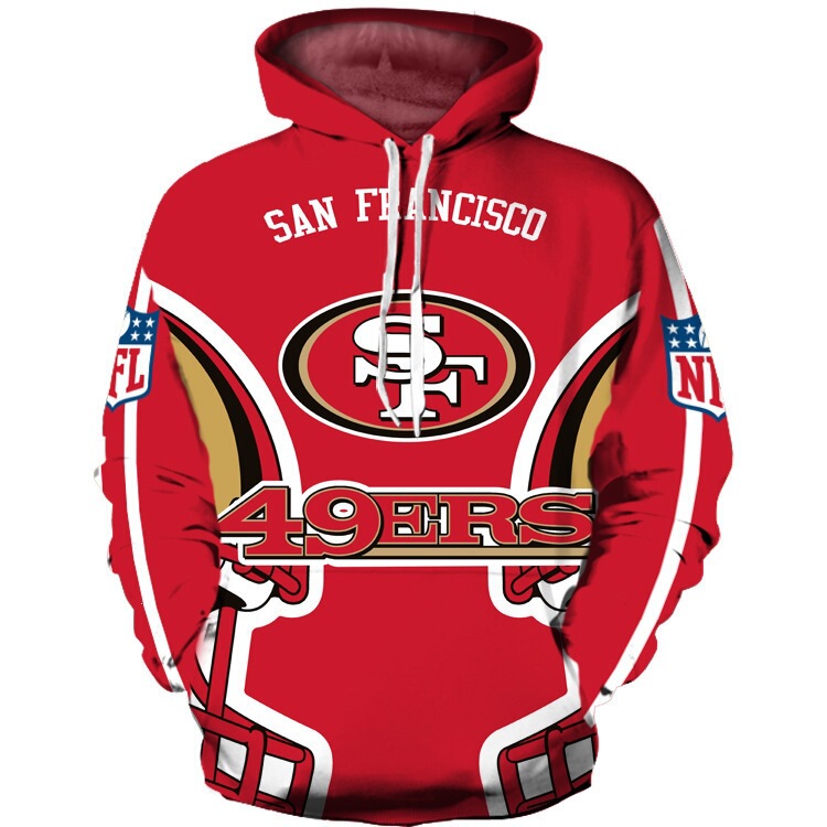 2024 Cross-Border Nfl American Football Digital 3D Printed Loose Sweatshirt for Men and Women, Couple's Hoodie