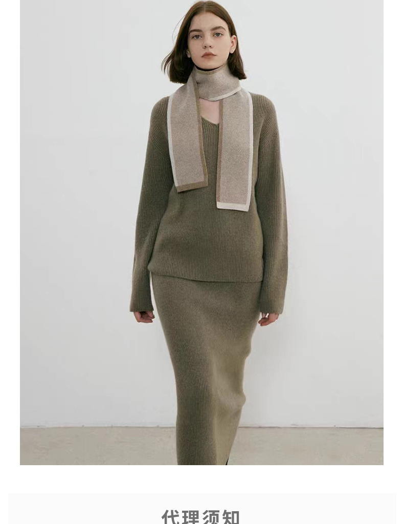 Temperament Little Artifact~Autumn and Winter New South Korean Minority INS Style Color Matching Warm Knitted Scarf Neck_voghion.com