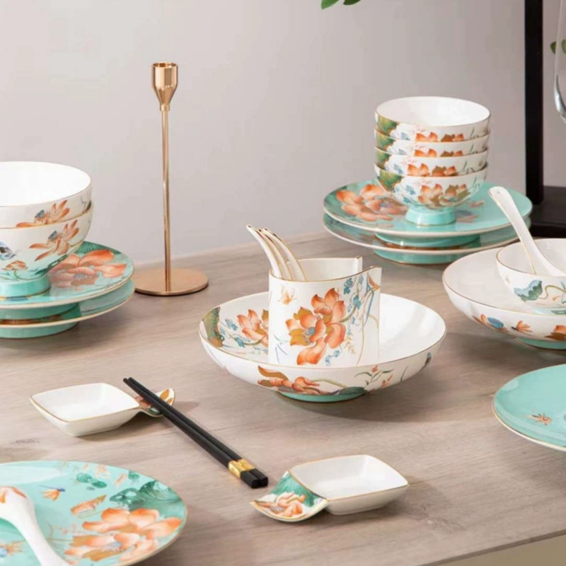 31 Fortunately Fuhoming tableware set Jingdezhen ceramic dishes dish dish and dish home for home