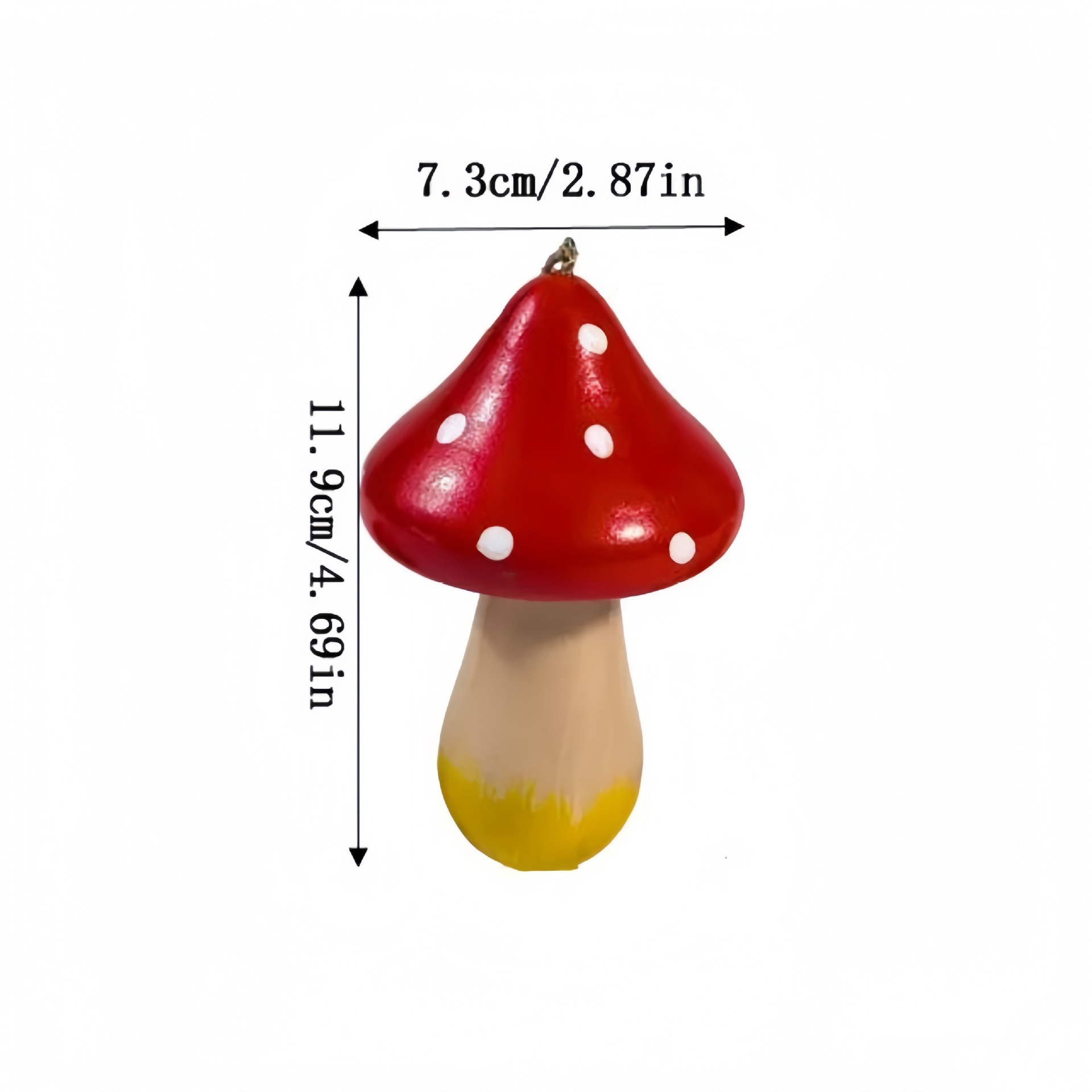 Amazon nuevo tipo de hongos adornos de madera adornos de escritorio de atmósfera de vacaciones