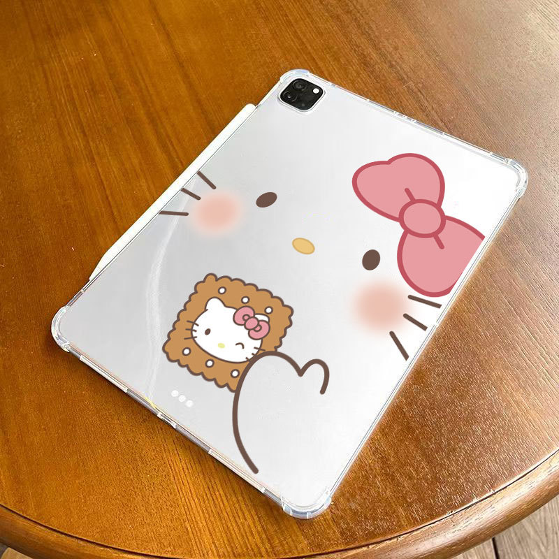 Smiley Katie Suitable for Apple iPad 2024 Air13 Tablet Protective Cover 12.910.5 Transparent 11Mini4