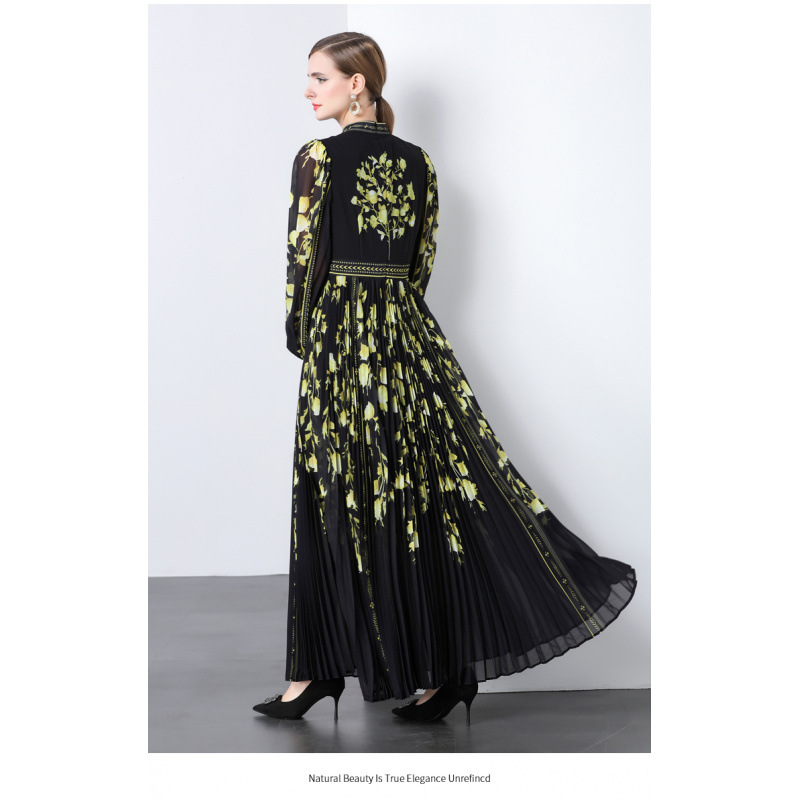 demi-season elegant fashionable long long-sleeve with a round collar