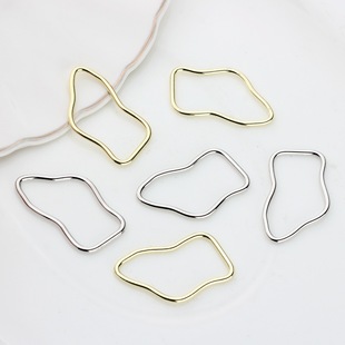 Alloy Accessories Uv Resin Hollow Geometric Frame Small Pendant DIY Jewelry Earring Materials Handmade