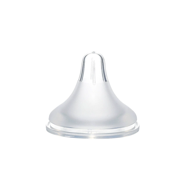 Silicone matte pacifier for breastfeeding, wide neck, increased thickness