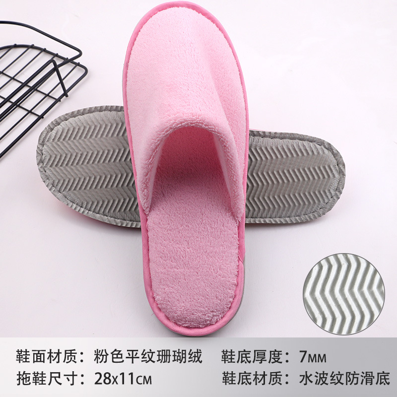 Hotel sandalinas desechables de algodón de lino de seda sandalinas de alojamiento residencial sandalinas desechables antideslizantes soleas de zapatillas gruesas