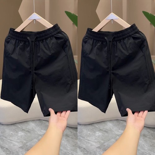 2025 Summer New Versatile Breathable Cooling Quick-Drying Five-Pocket Shorts for Men Solid Color Sports Casual Shorts Couple's Style