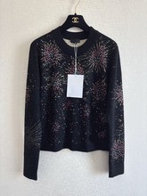 纯羊毛恒源祥烫钻羊毛衫高级感长袖针织衫女圆领柔软舒适打底毛衣