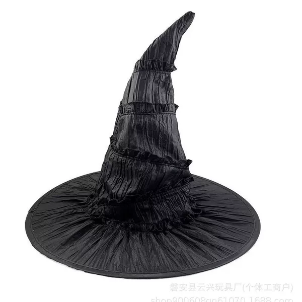 halloween hat cross border lolita new pleated witch hat cos witch hat holiday party masquerade