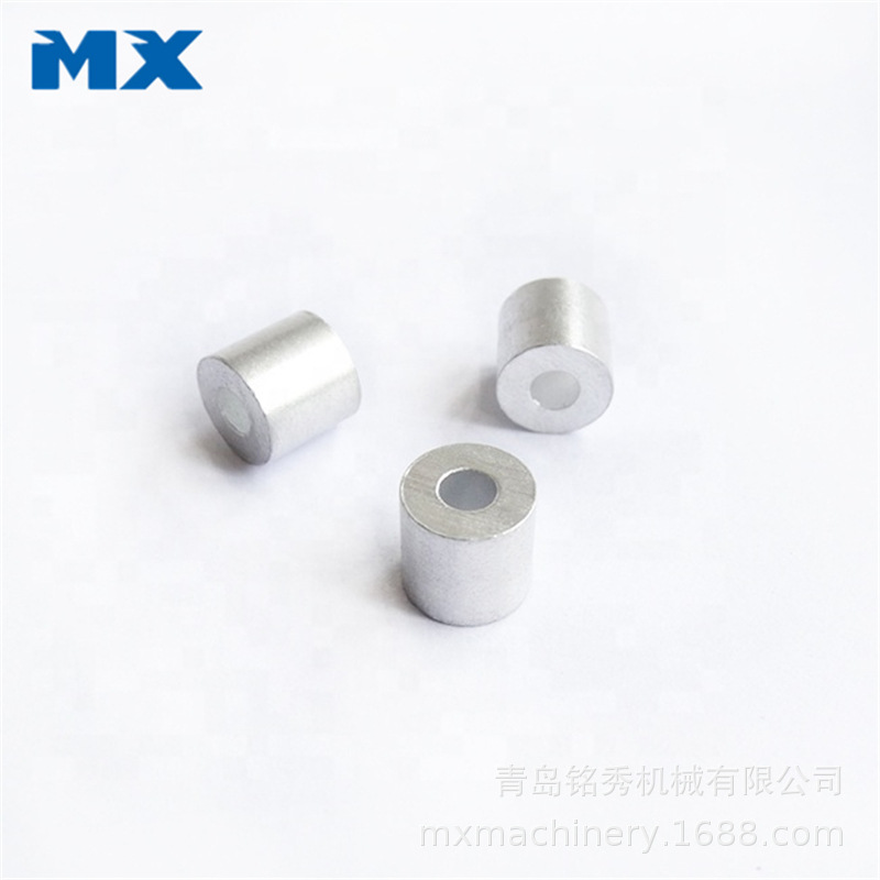 圆形铝套3/64 3/8规格圆形青岛即墨供应钢丝绳铝套