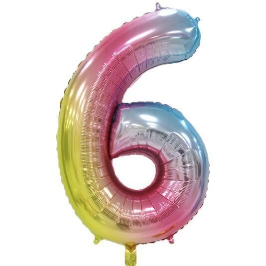 Versión estadounidense del globo de película de aluminio digital de 40 pulgadas de cuerpo delgado Decoración de fiesta de cumpleaños Helio flotando en el aire Globo grande transfronterizo de 42 pulgadas
