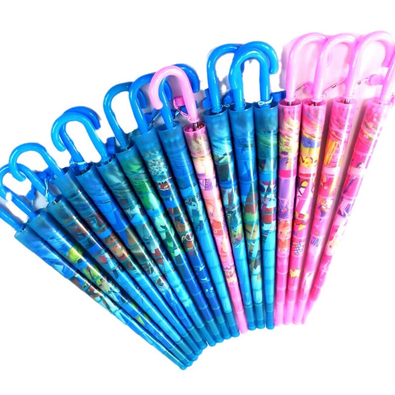 Large Wholesale Cartoon Umbrella Rainproof Cover Umbrella Ice and Snow Princess Automatic Children Umbrella Print logo Umbrella for Primary School Students