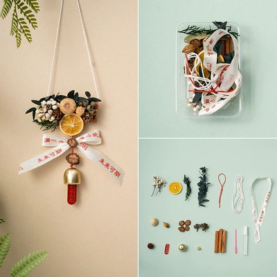Car hanging, DIY Group Building Natural Orange