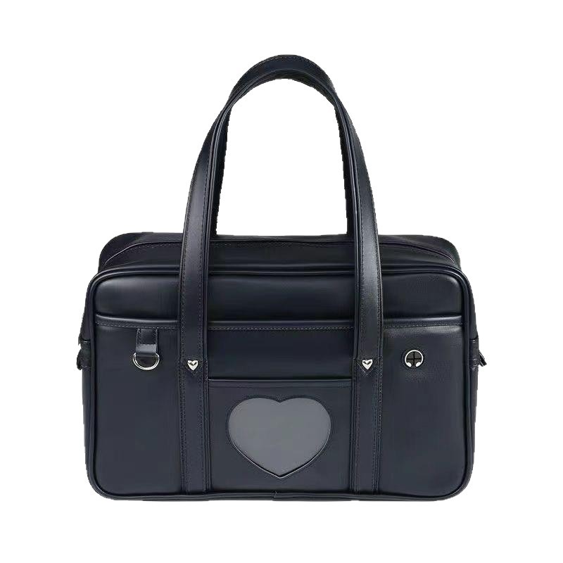 Bolsa jk original japonesa básica bolsa de estilo universitario grande bolsa de uniforme amor bolsa de estudiantes bidimensional portátil Y26