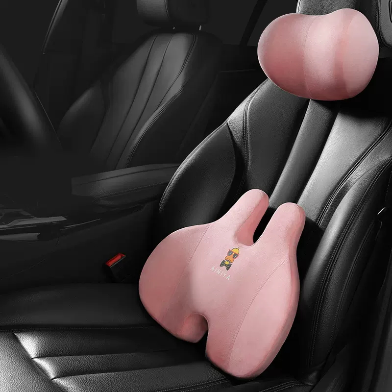 汽车头枕护颈枕靠枕腰靠护腰座椅抱枕记忆棉车用车载靠背腰垫头靠