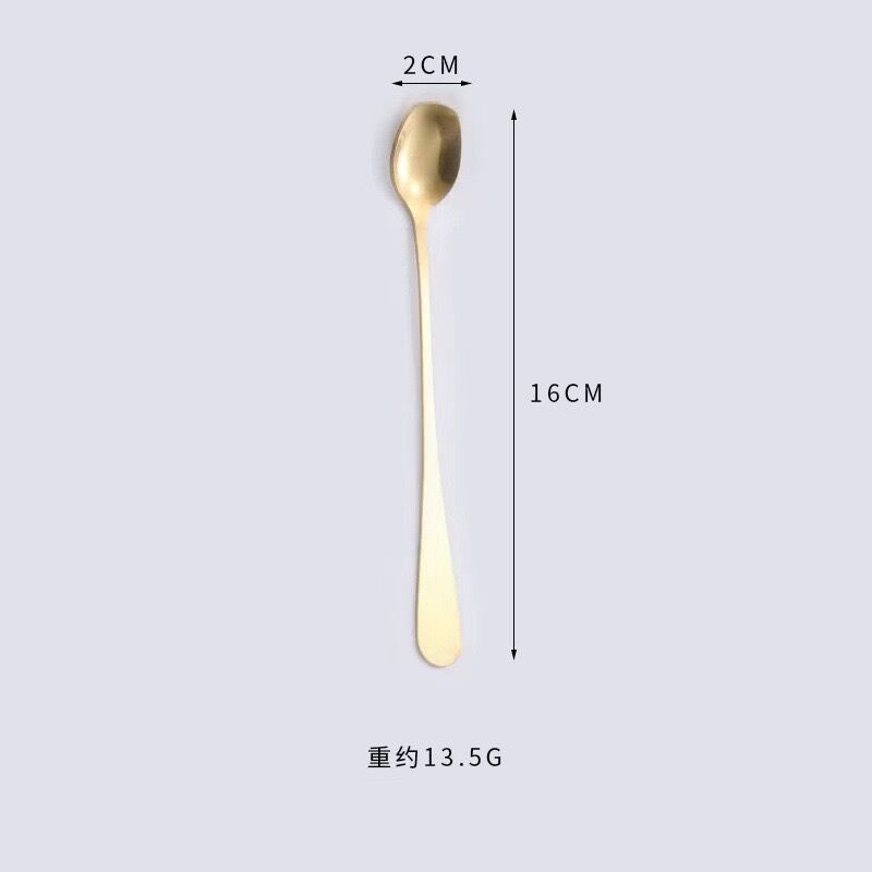 16CM 양념숟가락 (골드)
